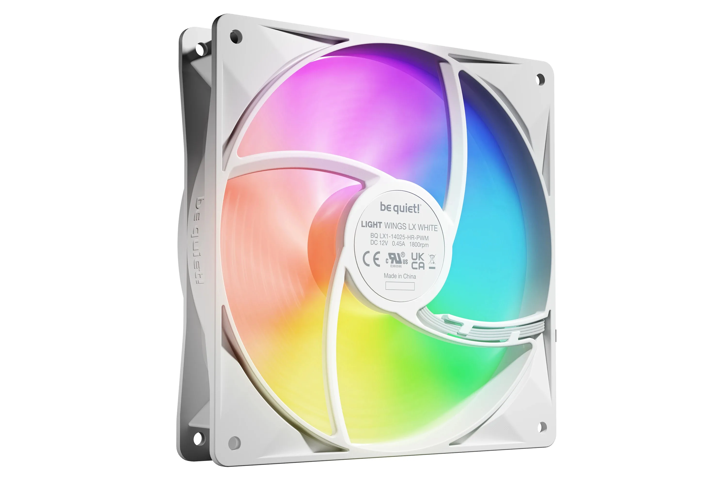 be quiet! комплект вентилатори Fan Pack 3-in-1 3 x 140mm - LIGHT WINGS LX 140mm PWM high-speed White Triple-Pack - Image 264