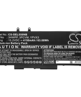 Батерия  за лаптоп DELL Latitude 14 5410 Latitude 15 5511 3HWPP 15.2V 4150mAh CAMERON