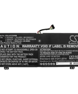 Батерия за лаптоп LENOVO YG 720-13IKB 80X6006PAU Yoga 720-13IKB 80X6001QGE Yoga 730-13IKB L16C4PB1 LiPo  7.68V 6000mAh