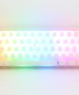 Ducky професионална геймърска механична клавиатура Professional Gaming Mechanical Keyboard One 3 Mini Aura White - Cherry MX RGB Brown