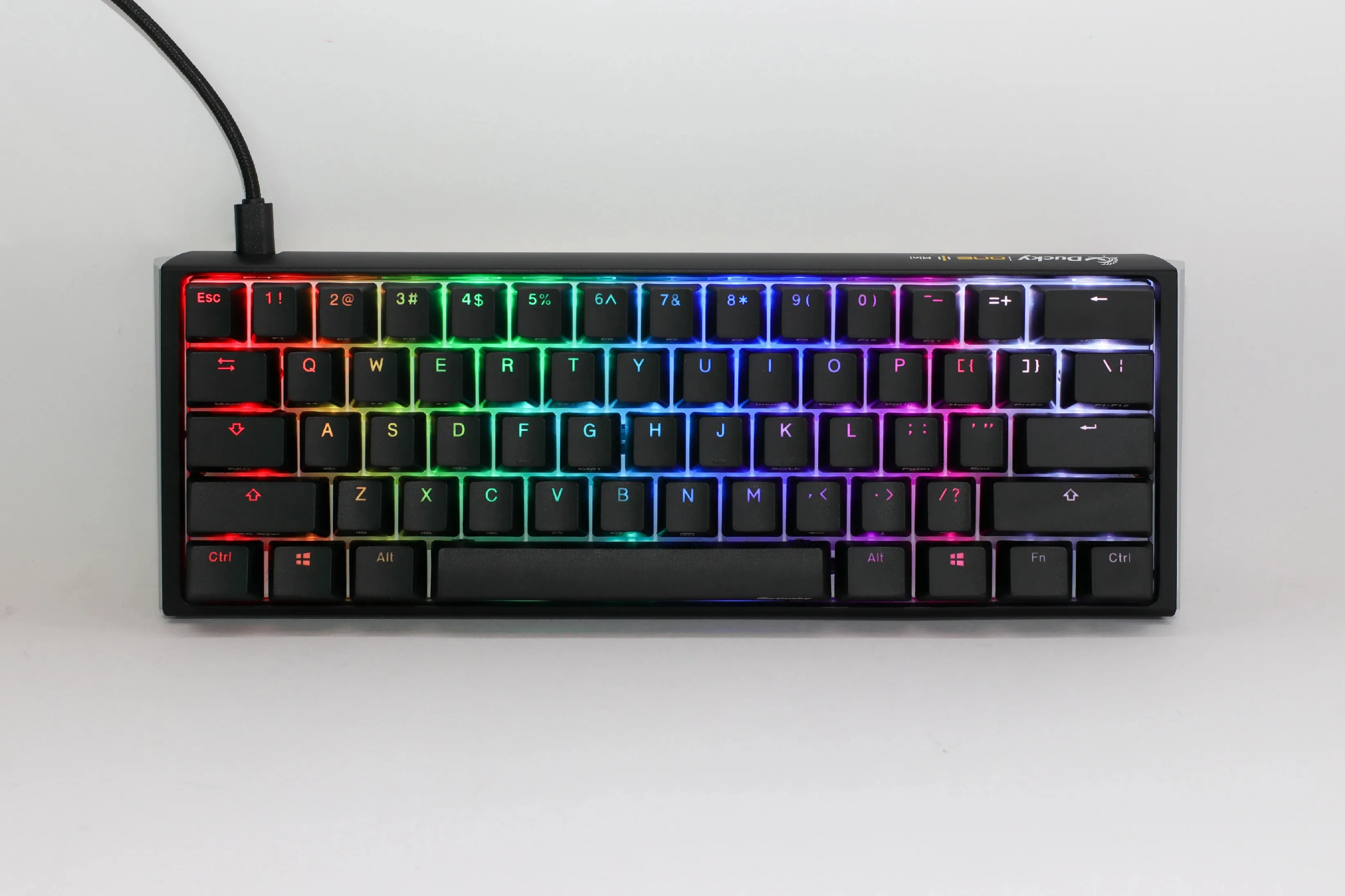 Ducky професионална геймърска механична клавиатура Professional Gaming Mechanical Keyboard One 3 Mini Classic - Cherry MX RGB Brown Switches