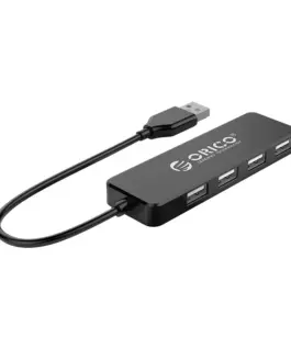 Orico хъб USB2.0 HUB 4 port Black - FL01-BK