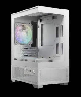 Alternative view of Gamdias кутия Case mATX - AURA GC9M Elite White - 3 x 120 mm A-RGB, USB-C, Tempered Glass