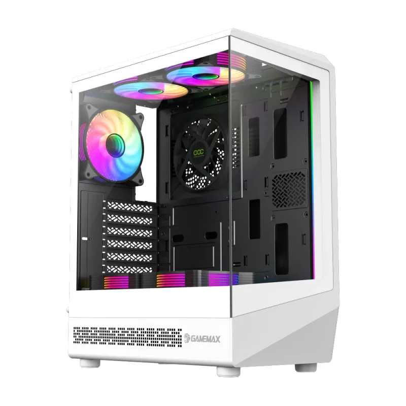 Gamemax кутия Case ATX - Vista COC AW - 5 x 120 mm A-RGB Fans MB Plate COC Fan
