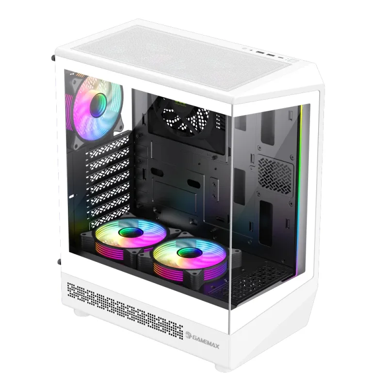 Gamemax кутия Case ATX - Vista COC AW - 5 x 120 mm A-RGB Fans, MB Plate COC Fan - Image 22