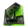 Geometric Future кутия Case EATX - Model 5 Black/Green NVIDIA style limited edition - 5 x 140 mm aRGB fans