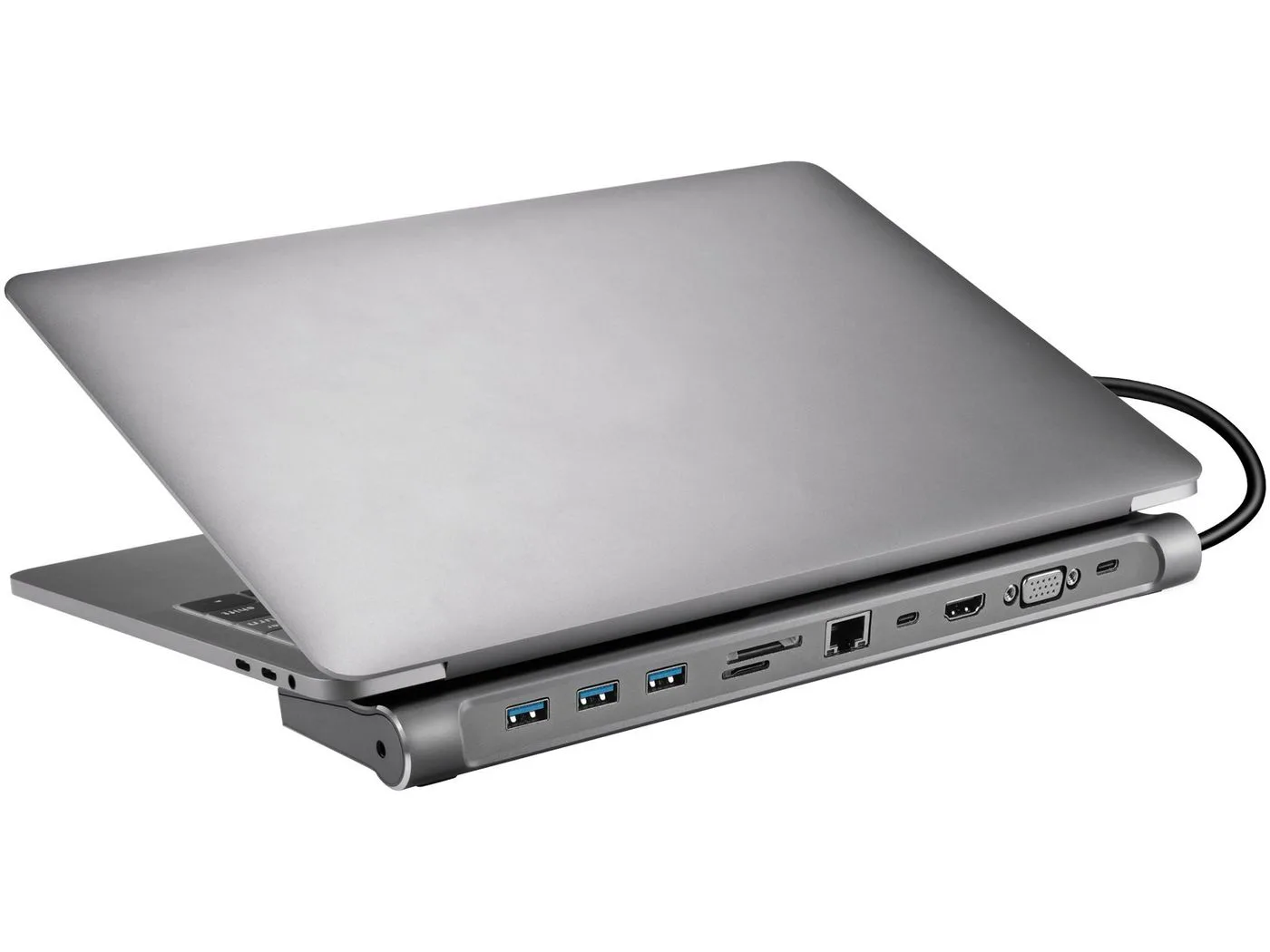 ХЪБ SANDBERG USB-C 10-in-1 - Gray - PN 136-31 - Image 201