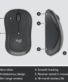 КОМПЛЕКТ МИШКА + КЛАВИАТУРА LOGITECH MK295 US – Wireless – БЕЗ БДС КИРИЛИЗАЦИЯ