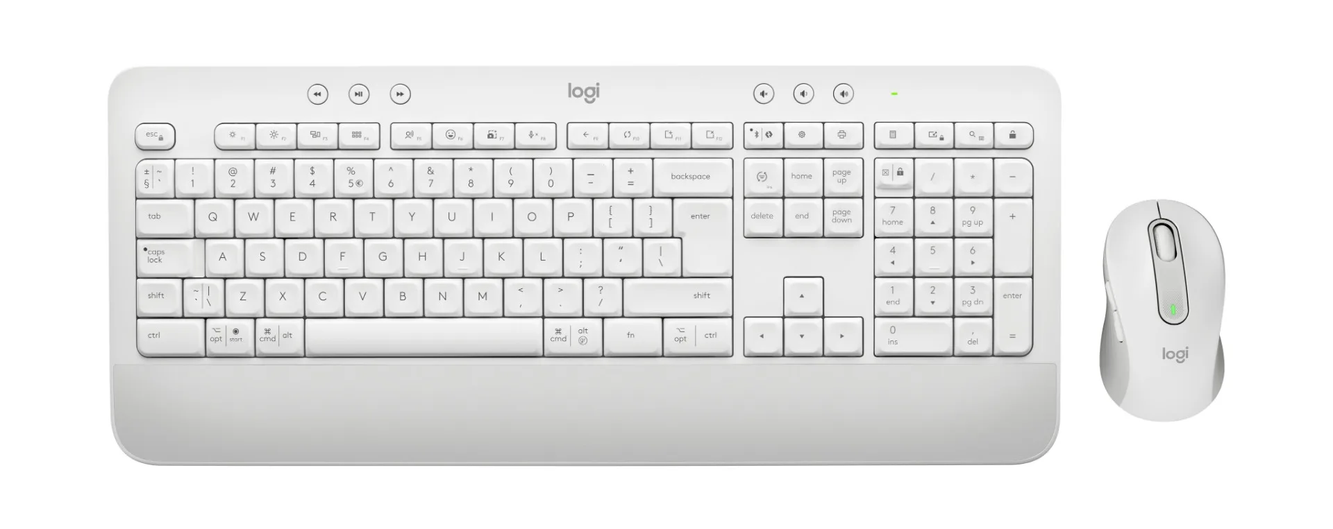 КОМПЛЕКТ МИШКА + КЛАВИАТУРА LOGITECH MK650 DE - Wireless - БЕЗ БДС КИРИЛИЗАЦИЯ (WITHOUT BDS CYRILLIC) - White - PN