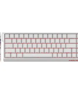 Madlions професионална геймърска механична клавиатура Professional Gaming Mechanical Keyboard MAD 68 R White- 8K Kunlun Magnetic Switches