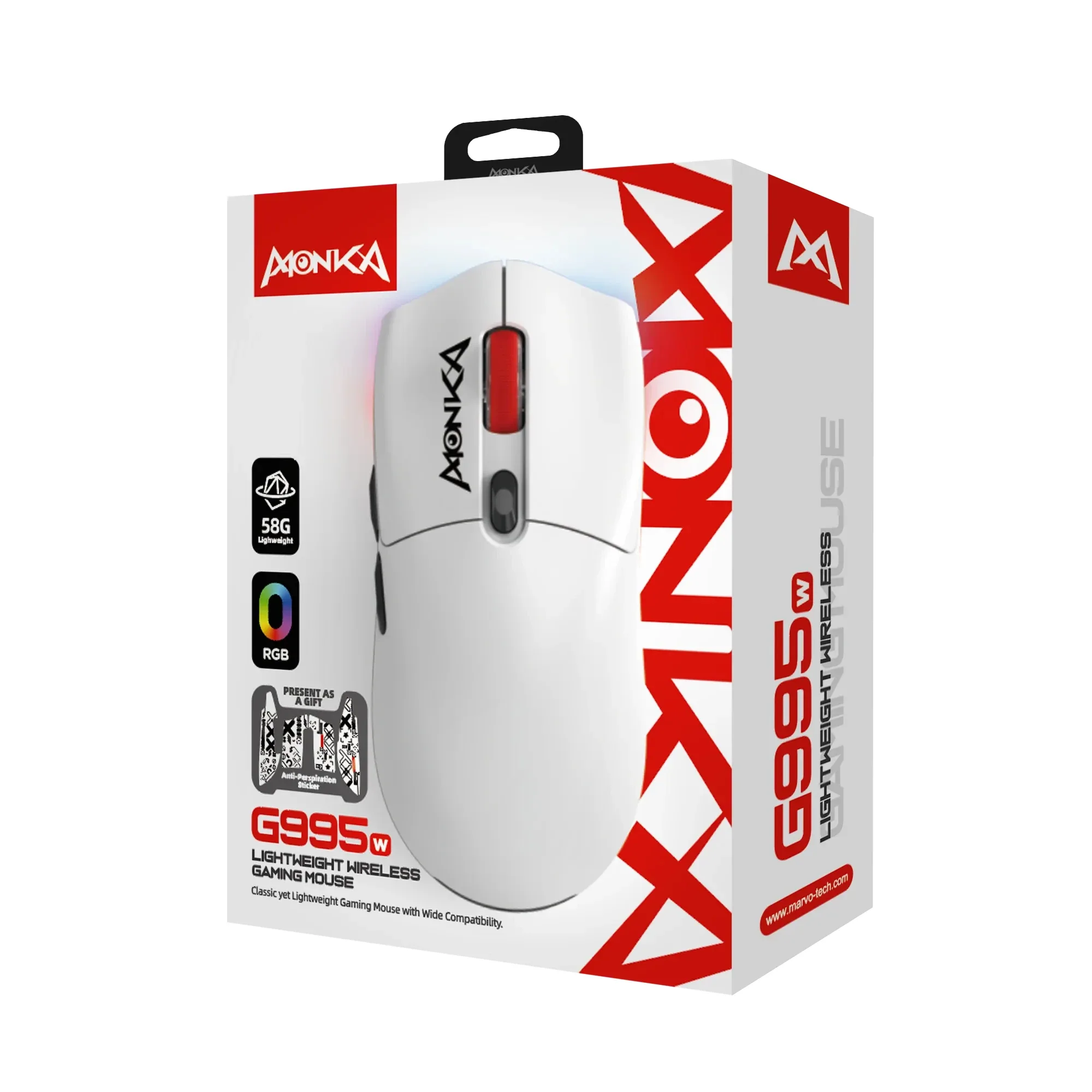 Marvo безжична геймърска мишка Wireless Gaming Mouse Monka Guru G995W - 26000dpi, 2.4G, Bluetooth 5.2 - Image 315