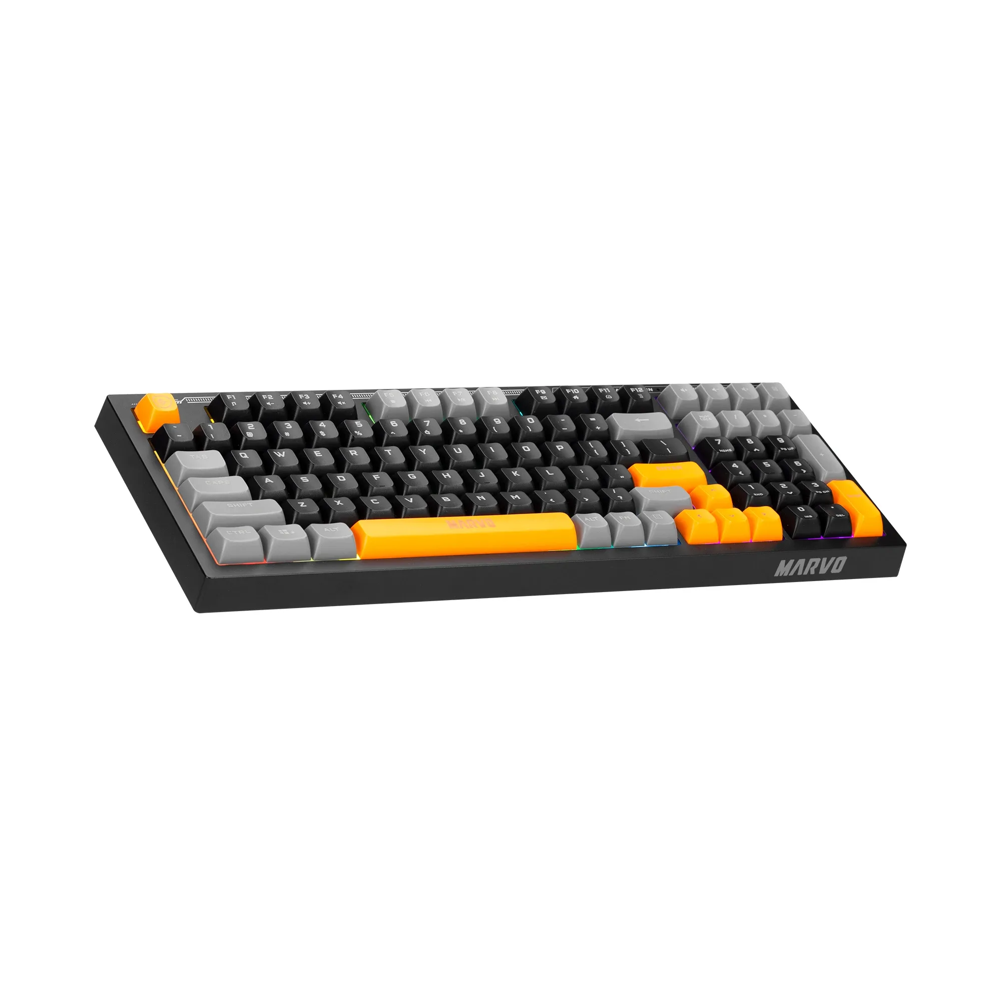 Marvo геймърска клавиатура Gaming Keyboard Soldat S50A - Rainbow, 98 keys - MARVO-K638A - Image 6