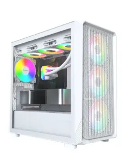 Alternative view of Montech кутия Case mATX - X5M (W) - 4 x 120 mm A-RGB, USB-C