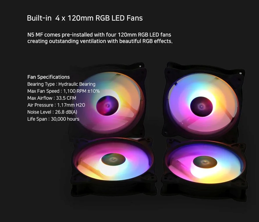 Zalman кутия за компютър Case ATX - N5 MF - 4 x 120mm Fixed RGB - Image 289