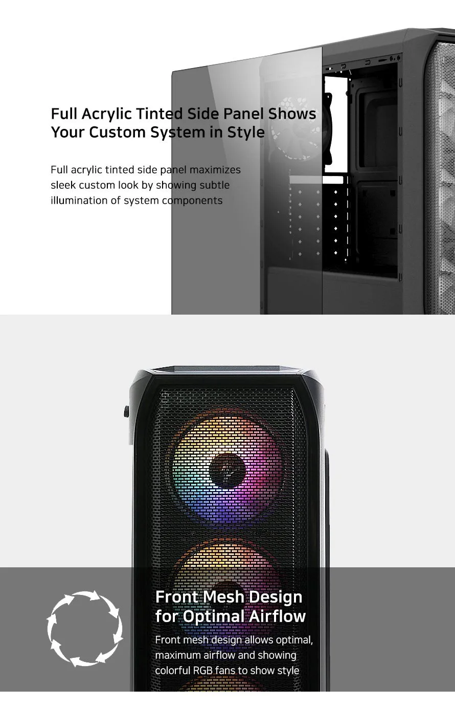 Zalman кутия за компютър Case ATX - N5 MF - 4 x 120mm Fixed RGB - Image 295