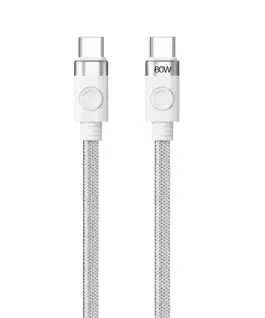 Orico кабел Cable USB C-to-C PD 60W Charging 1.0m White – CDX-60CC-WH