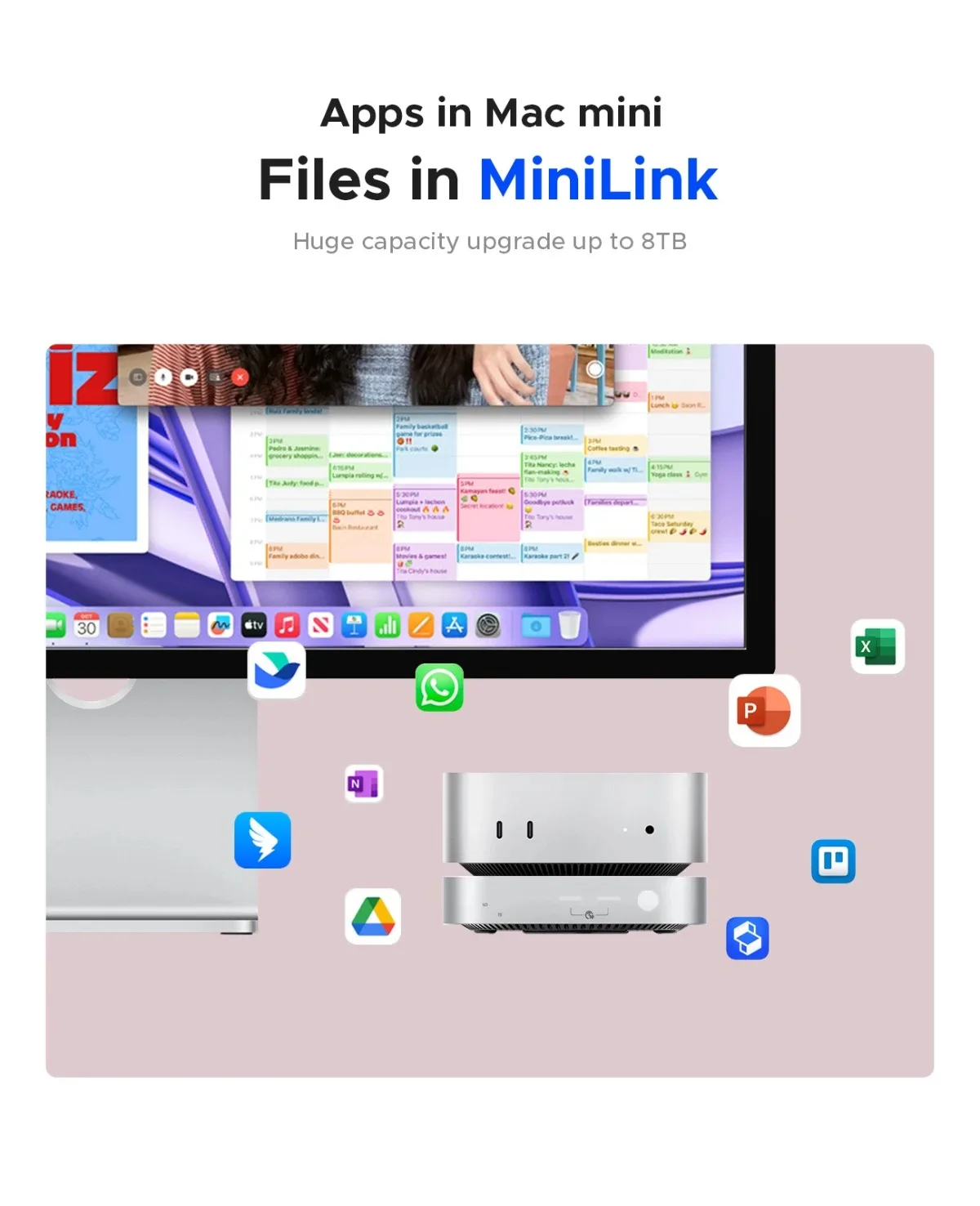 Orico докинг станция SSD Docking station M.2 NVMe - USB4(40Gbps) x 1, USB3.2(10Gbps) x 3, M.2 SSD x 2, SD/TF 4.0 - MiniLink M47P-EU-SV - Image 153