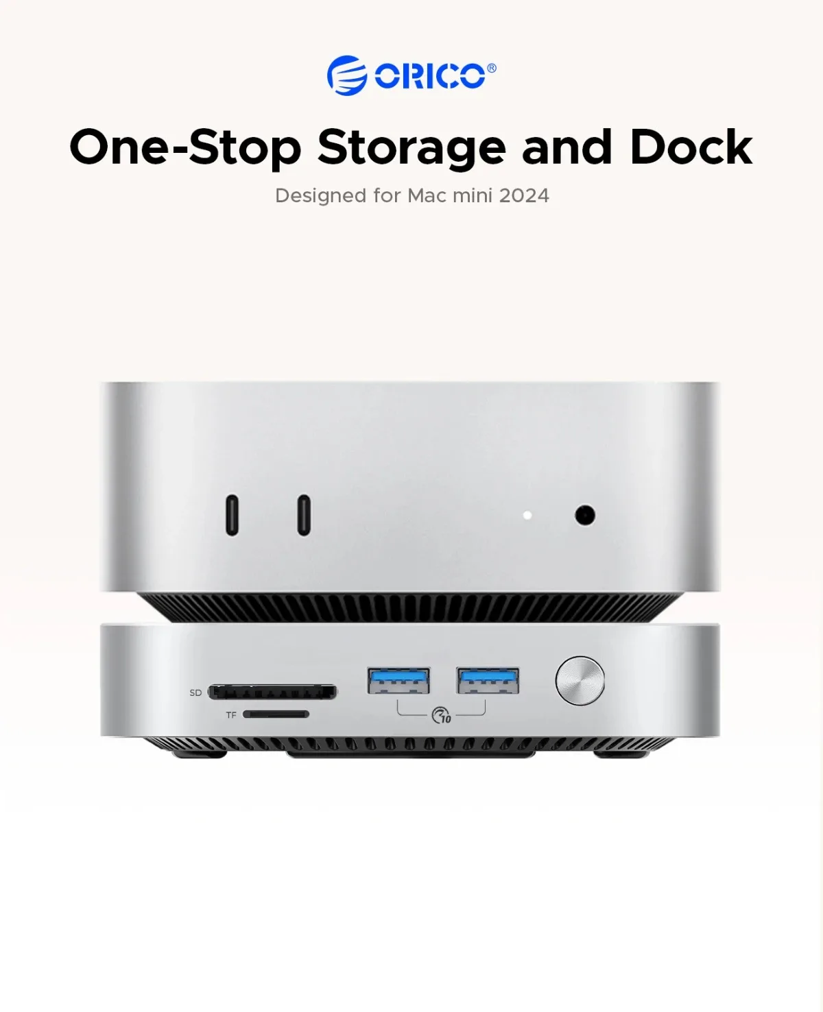 Orico докинг станция SSD Docking station M.2 NVMe - USB4(40Gbps) x 1, USB3.2(10Gbps) x 3, M.2 SSD x 2, SD/TF 4.0 - MiniLink M47P-EU-SV - Image 154