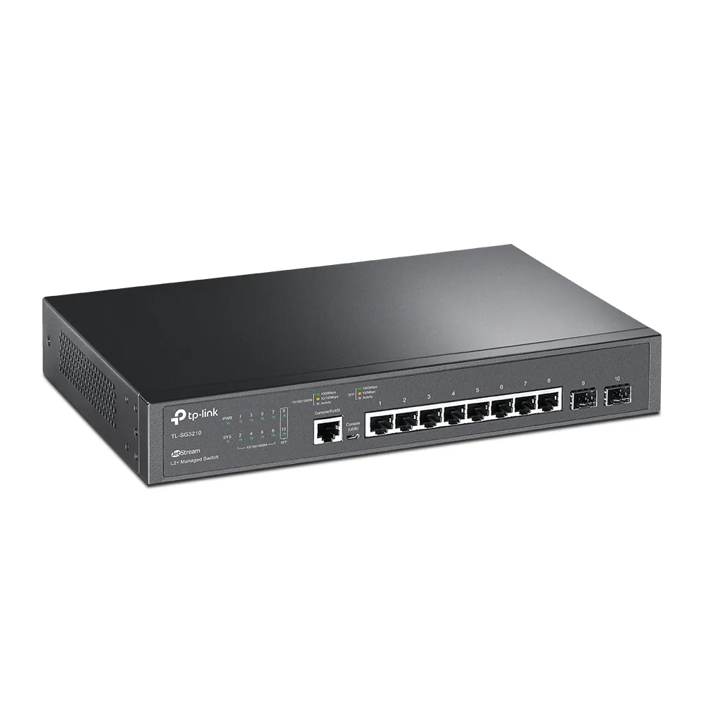 8-портов гигабитен L2 управляем комутатор TP-Link JetStream TL-SG3210V3 с 2 SFP слота - Image 4