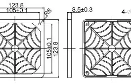 Evercool Филтър Fan Filter Plastic – 120mm