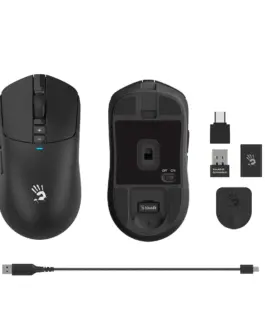 Alternative view of Геймърска безжична оптична мишка A4tech Bloody R72 Pro - Black