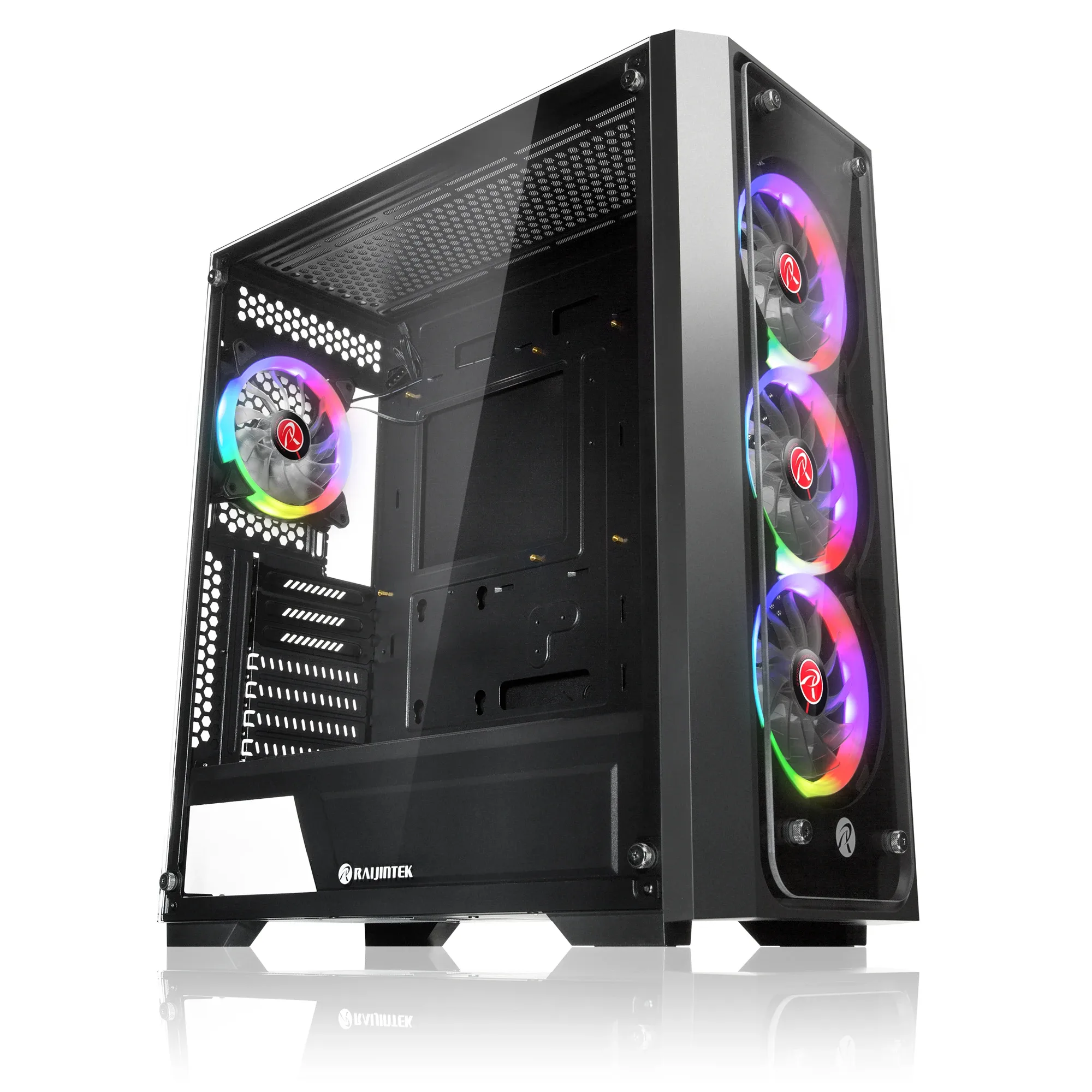 Raijintek кутия Case EATX - PONOS TG4 - 4 x 120mm ARGB Fans, Tempered Glass - Image 278