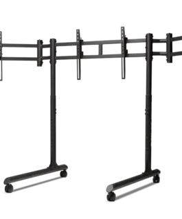 Мобилна стойка за три монитора Next Level Racing Round Tube