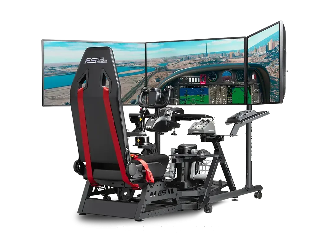 Мобилна стойка за три монитора Next Level Racing Round Tube - Image 3