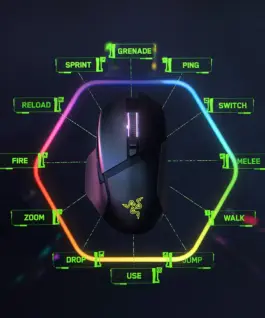 ГЕЙМЪРСКА МИШКА RAZER BASILISK V3 Pro – Безжична / Wireless – 30000 DPI – Black – PN