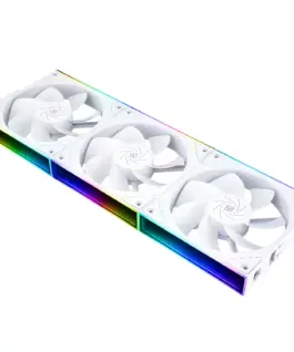 Thermalright Комплект вентилатори Fan Pack 3-in-1 3x120mm - TL-M12QRW x 3 - White Reverse Infinity Mirror Daisy-Chain