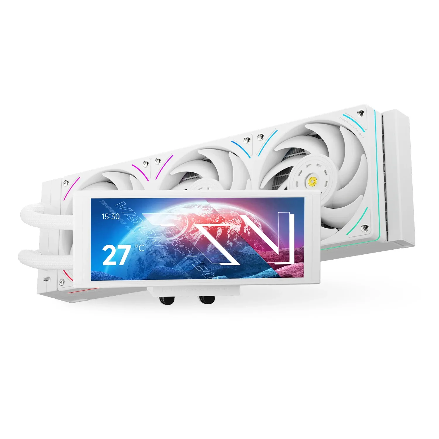 Thermalright водно охлаждане Water Cooling Trofeo Vision 360 ARGB White - 6.86 inch IPS LCD