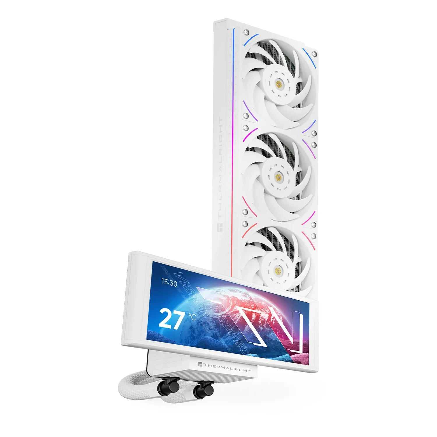 Thermalright водно охлаждане Water Cooling Trofeo Vision 360 ARGB White - 6.86 inch IPS LCD Display - Image 5