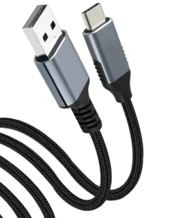 VCom Кабел USB 3.1 Micro type C / USB 2.0 AM Black – CU405M-1.8m