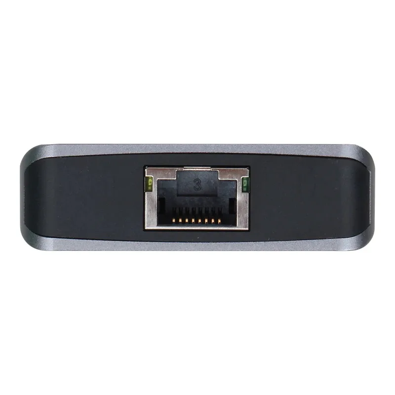VCom докинг станция Docking Station USB-C 13-in-1 - CU4706 - HDMI x 2, DP, USB3.0 x 3, USB-C, USB2.0, RJ45, SD/TF, PD100W, Audio, L-Shape USB-C - Image 3