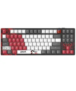 А4tech Геймърска безжична клавиатура Bloody Naraka S87 TKL Backlit Red