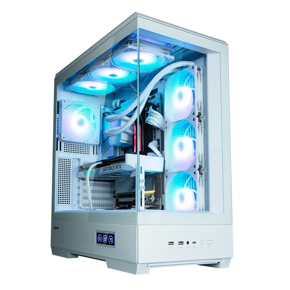 Zalman кутия Case ATX - P50 DS White - Digital Display Addressable RGB