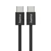 HAMA Кабел за зареждане "Fabric" USB-C - USB-C 1 m Nylon черен