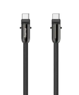 Hama Кабел за зареждане USB-C 2 в 1 с връзка за телефон 1.2 m