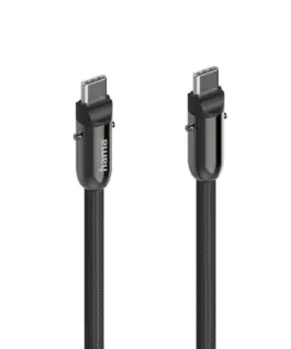Alternative view of Hama Кабел за зареждане, USB-C, 2 в 1 с връзка за телефон, 1.2 m, черен