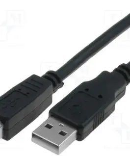 VCom Кабел USB 2.0 AM / BM Black - CU201-B-2.5m