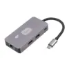 TB адаптер HUB USB C (7w1) HDMI USB SD/TF RJ45 (2500 Mbps) PD