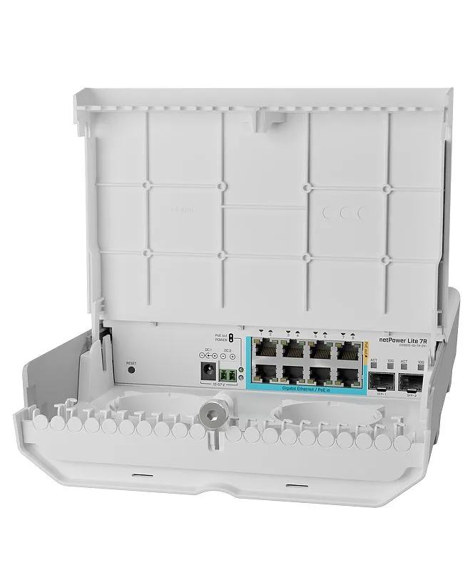 8-портов външен комутатор Mikrotik netPower Lite 7R CSS610-1Gi-7R-2S+OUT - Image 10
