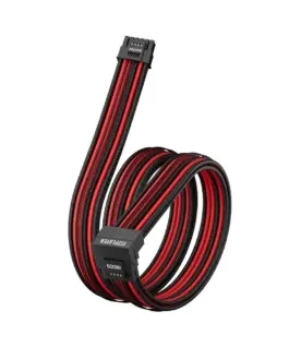 1stPlayer модулен кабел Custom Sleeved Modding Cable Black/Red – PCIe 5.0 12VHPWR M/M –