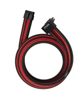 1stPlayer модулен кабел Custom Sleeved Modding Cable Black/Red – PCIe 5.0 12VHPWR M/M –