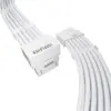1stPlayer модулен кабел Custom Sleeved Modding Cable White - PCIe 5.0 12VHPWR M/M -