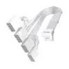 1stPlayer удължителен кабел Custom Sleeved Modding Cable White - 4 x PCIe 8-pin to 12VHPWR -