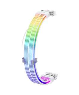 1stPlayer удължителен кабел Extension Modding Cable PCIe 6+2PIN Addressable RGB White –