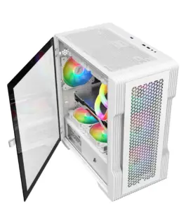 1stPlayer кутия Case mATX – TRILOBITE T3 Mesh White