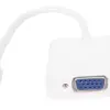 VCom Адаптер Adapter Mini HDMI CM to VGA F White - CG592-0.15m