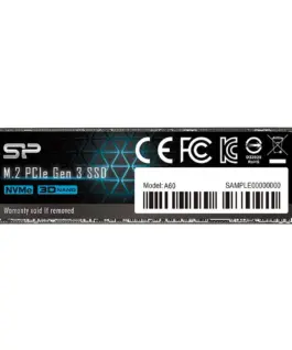 SSD диск Silicon Power SSD P34A60 256GB M.2 2280 PCIe 3.0 x4 Read/Write: 2100 / 1200 MB/s